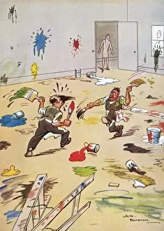 Images Dated 8th February 2016: The Angry Painters by H. M. Bateman