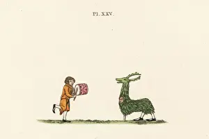 Tabor Prints: Animal imitator, 14th century
