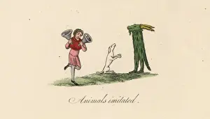 Animal imitator, 14th century