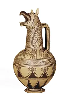 Archaic Prints: Animal-shaped jug Archaic Greek art