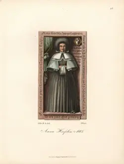 Anna Hoefelin, 1603-1665, from her gravestone