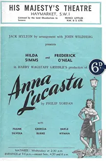Transferred Prints: Anna Lucasta (programme cover)