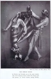 Pavlova Prints: Anna Pavlova and Novikoff in their Syrian dance, 1925
