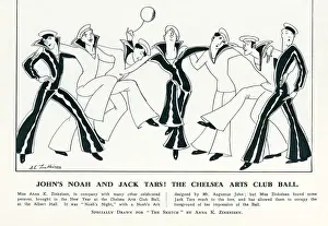 Johns Prints: Anna Zinkiesen - Johns Noah and Jack Tars! The Chelsea Arts Club Ball