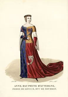 Fleurs Collection: Anne of Auvergne, Dauphine d Auvergne, 1358-1417