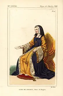 Bretagne Prints: Anne de France, Dame de Beaujeu, wife of Peter