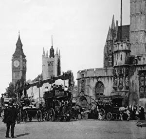 Coronations Prints: Annexe built on Westminster Abbey for Edward VII coronation