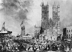 Venue Prints: Annexe built on Westminster Abbey for William IV coronation