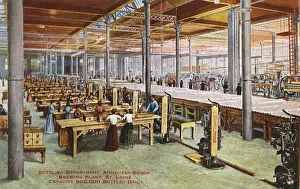 Bottling Prints: Annheuser-Busch brewing plant, St Louis, Missouri, USA