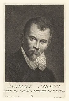 Medici Prints: Annibale Carracci, Italian painter, 1560-1609