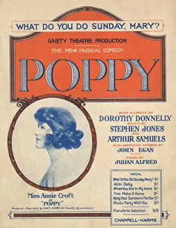 Images Dated 29th August 2017: Annie Croft as Poppy - Music Sheet Cover