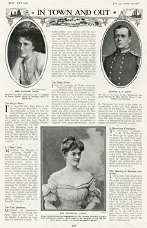 Announcement of Captain Scotts engagement in The Tatler