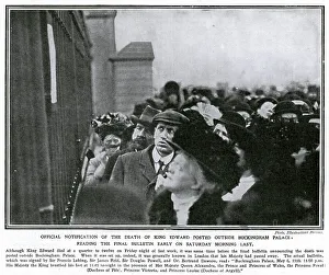 Announcement of the death of Edward VII 1910