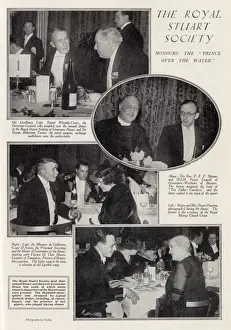 Grosvenor Prints: Annual dinner of the Royal Stuart Society at the Grosvenor House Hotel. Date: 1932