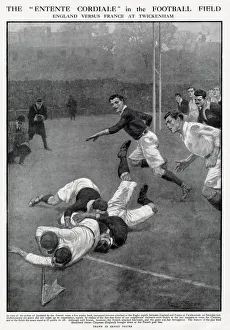 Versus Collection: The annual England versus France rugby union match. Although well beaten, however