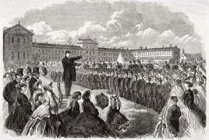 New Images May Collection: Annual inspection of the Middlesex Industrial School, established at Feltham to make