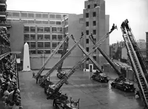 Coordination Prints: Annual Review, turntable ladder demonstration, London HQ