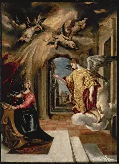 Cherub Prints: The Annunciation, 1570-1572, by El Greco