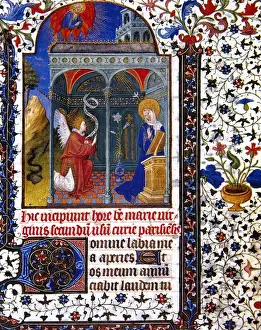 Episode Prints: Annunciation of the Archangel Gabriel to Mary. Miniature. 13