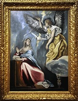 Images Dated 11th April 2012: The Annunciation, c.1600, by El Greco