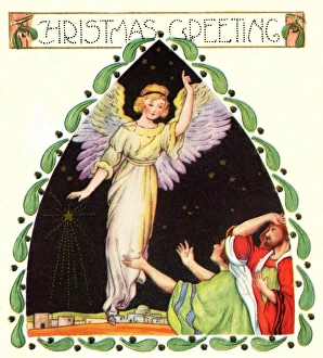 Images Dated 21st November 2012: Annunciation to the shepherds