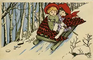 Anon. Children on sledge. LEF. c. 1906. jpg