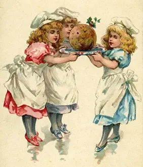 Anon Nister. 3 cooks with xmas pud