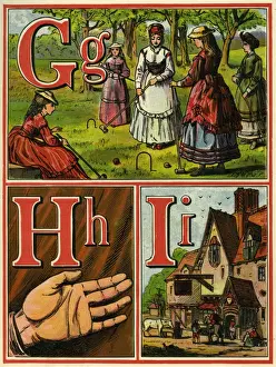 Warne Prints: Anon. Warne alphabet 1875. GHI