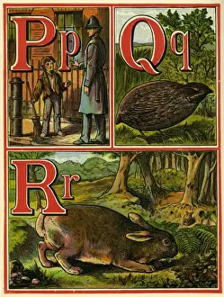 Warne Prints: Anon. Warne alphabet 1875. PQR