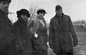 Drogheda Gallery: Anthony Wilding at an aerodrome in France, 1915