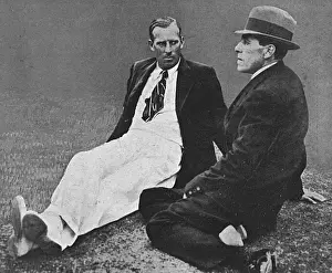 Tournament Prints: Anthony Wilding and Norman Brookes, tennis at Wimbledon