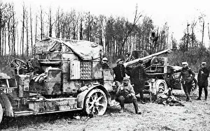 Anti aircraft gun during WW1