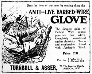 Adverts Gallery: Anti-Live Barbed Wire advertisement