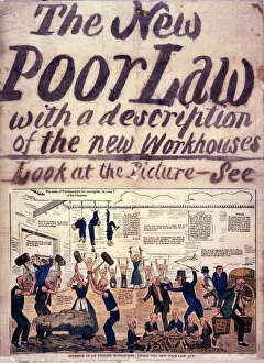 Satire Collection: Anti-Poor Law poster