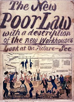 Satire Collection: Anti-Poor Law poster