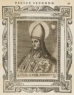 Felix Prints: ANTI-POPE FELIX II installed by emperor Constantine, who had exiled Liberius Date