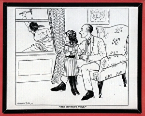 Images Dated 17th May 2016: Anti-Suffrage Cartoon Her Mothers Voice