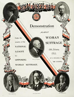 Images Dated 17th May 2016: Anti-Suffrage Demonstration 1912