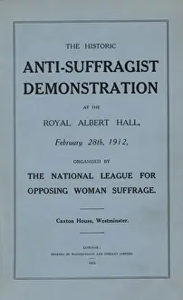 Opposing Prints: Anti-Suffragist Demonstration 1912