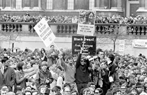 Activist Gallery: Anti-Vietnam War demonstration in Trafalgar Square, London