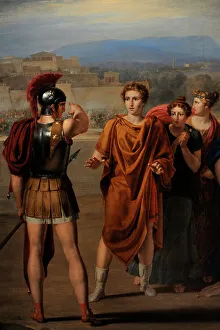 Antilochus takes news to Achilles - Rafael Tegeo