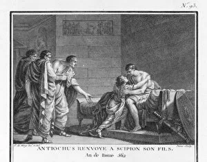 Africanus Gallery: Antiochus III of Syria returns Scipios captured son
