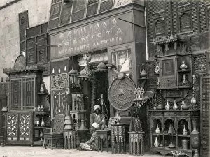 Cairo Collection: Antique and curio shop for tourists in Cairo, Egypt