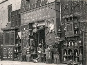 Antique Prints: Antique and curio shop for tourists in Cairo, Egypt