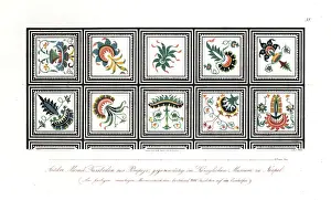 Antique mosaic flooring from Pompeii, in