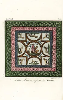 Images Dated 21st November 2019: Antique Roman mosaic discovered in Yverdon-les-bains