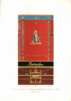 Antique wall painting from the House of Zephyr