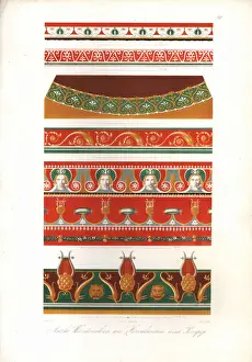 Antique wall paintings from Herculaneum and Pompeii