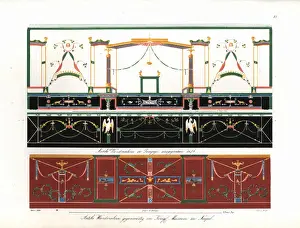 Antique wall paintings from Pompeii