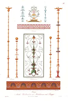 Antique wall paintings from Pompeii and Herculaneum